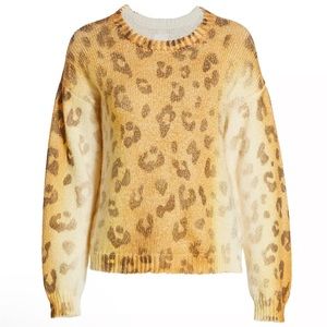 Mother The Jumper Leopard Sweater Shady Cat NEW